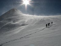 19_In cammino tra Sole  neve e un vento freddo e fortissimo